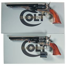 Collector's Lot of Two Boxed Colt Black Powder Series Revolvers