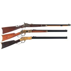 Three Replica Long Guns