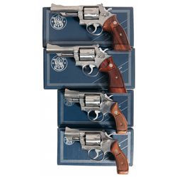 Four Boxed Smith & Wesson Double Action Revolvers