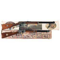 Two Winchester Lever Action Commemorative Long Guns with Original Boxes