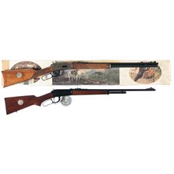 Two Winchester Model 1894 Lever Action Commemorative Rifles