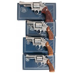 Four Boxed Smith & Wesson Double Action Revolvers