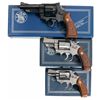 Image 1 : Three Boxed Smith & Wesson Double Action Revolvers