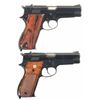 Image 2 : Two Boxed Smith & Wesson Model 39 Steel Frame Semi-Automatic Pistols