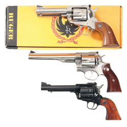 Three Ruger Revolvers