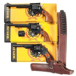 Three Boxed Ruger Revolvers