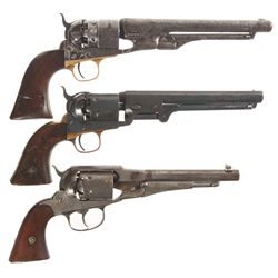 Three Antique Revolvers
