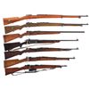 Image 1 : Seven Military Style Bolt Action Long Guns