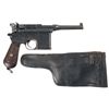 Image 2 : Mauser Rework Broomhandle "Red 9" Semi-Automatic Pistol with Holster