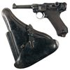 Image 1 : Mauser "S/42" Code 1938 Date Luger Pistol with Holster