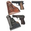 Image 1 : Two Semi-Automatic Pistols with Holsters