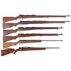 Image 1 : Six Bolt Action Military Rifles