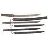 Image 1 : One Wakizashi and Two Japanese Bayonets