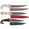 Image 1 : Three Ornate Damascus Knives