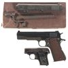 Image 1 : Two Colt Semi-Automatic Pistols
