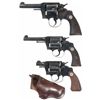 Image 1 : Three Colt Double Action Revolvers