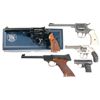 Image 1 : Three Revolvers and Two Semi-Automatic Pistols