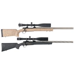 Two Winchester Bolt Action Rifles