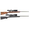 Image 1 : Two Savage Bolt Action Varmint Rifles with Scopes