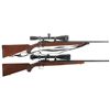 Image 1 : Two Ruger 77/22 Bolt Action Rifles with Scopes