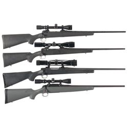 Four Scoped Bolt Action Rifles
