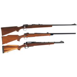 Three Remington Bolt Action Rifles