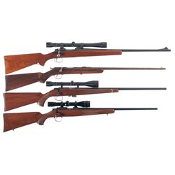 Four Bolt Action Rifles