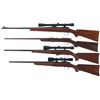 Image 2 : Four Bolt Action Rifles