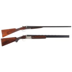 Two Japanese Double Barrel Shotguns