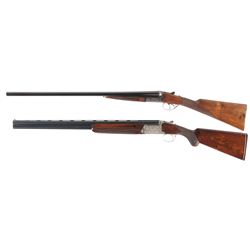 Two Japanese Double Barrel Shotguns