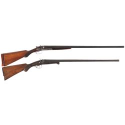 Two Double Barrel Hammer Shotguns