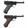 Image 2 : Collector's Lot of Two Luger Semi-Automatic Pistols