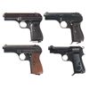 Image 1 : Four European Semi Automatic Pistols