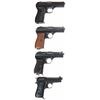 Image 2 : Four European Semi Automatic Pistols