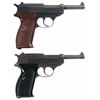 Image 2 : Collector's Lot of Two Nazi P-38 Semi-Automatic Pistols