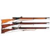 Image 1 : Three Vetterli Bolt Action Rifles