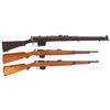 Image 1 : Two Bolt Action Carbines and One Rifle