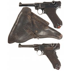 Two Luger Semi-Automatic Pistols