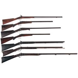 Seven Antique Long Guns