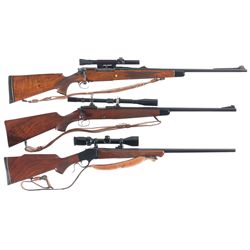 Three Scoped Rifles