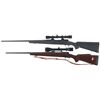 Image 2 : Two Scoped Winchester Model 70 Bolt Action Rifles