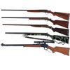 Image 2 : Four Single Shot Shotguns and a Lever Action Rifle