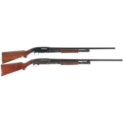 Two Slide Action Shotguns