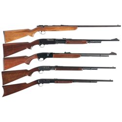 Five Remington Rifles