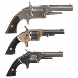 Three Antique Revolvers