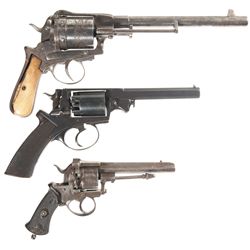 Three Antique Revolvers