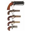 Image 1 : Collector's Lot of Five Pepperbox Revolvers