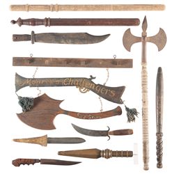 Billy Clubs, Knives and an Axe