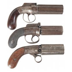 Three Percussion Pepperboxes