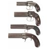 Image 2 : Collectors Lot of Four Percussion Pepperboxes